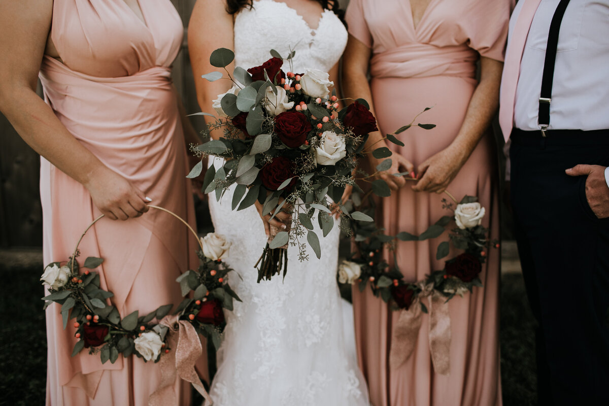 Bridesmaid+Hoop+Florals