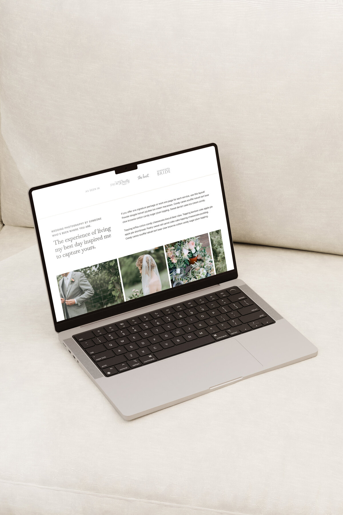 Evrgreen Showit template-styled mock 1