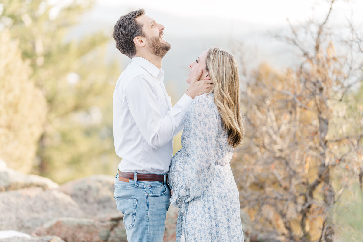 Colorado Winter Maternity Mountain Pictures Mount Falcon Elena Spraguer Photography0078
