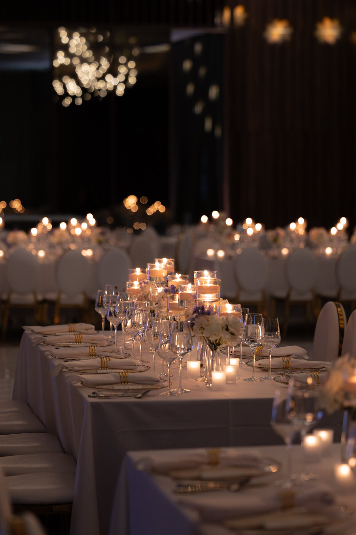 Décoration de table avec chandelles - Photographe de Mariage Montréal