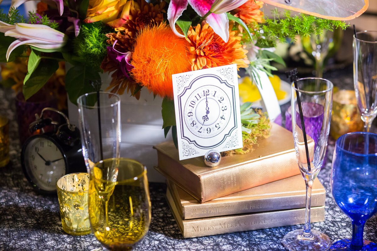34 - Dali Museum St. Pete Wedding Alice in Wonderland Table Number - Tampa Bay Wedding Planner