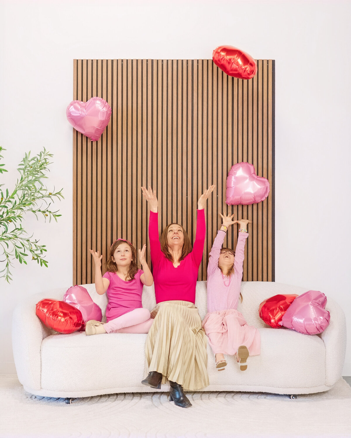 Claire Katan valentine's day family studio photography.
