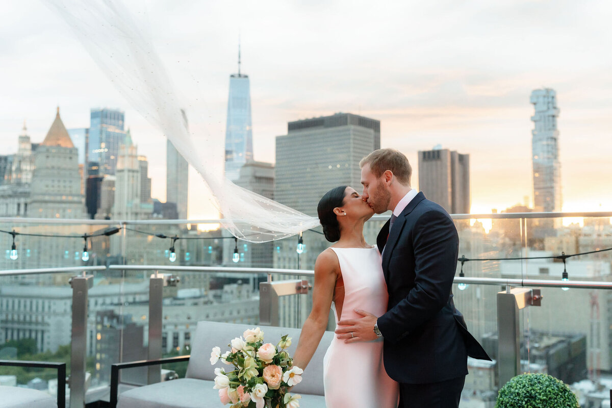 NYC Bride + Groom by Lisa Blanche Photography