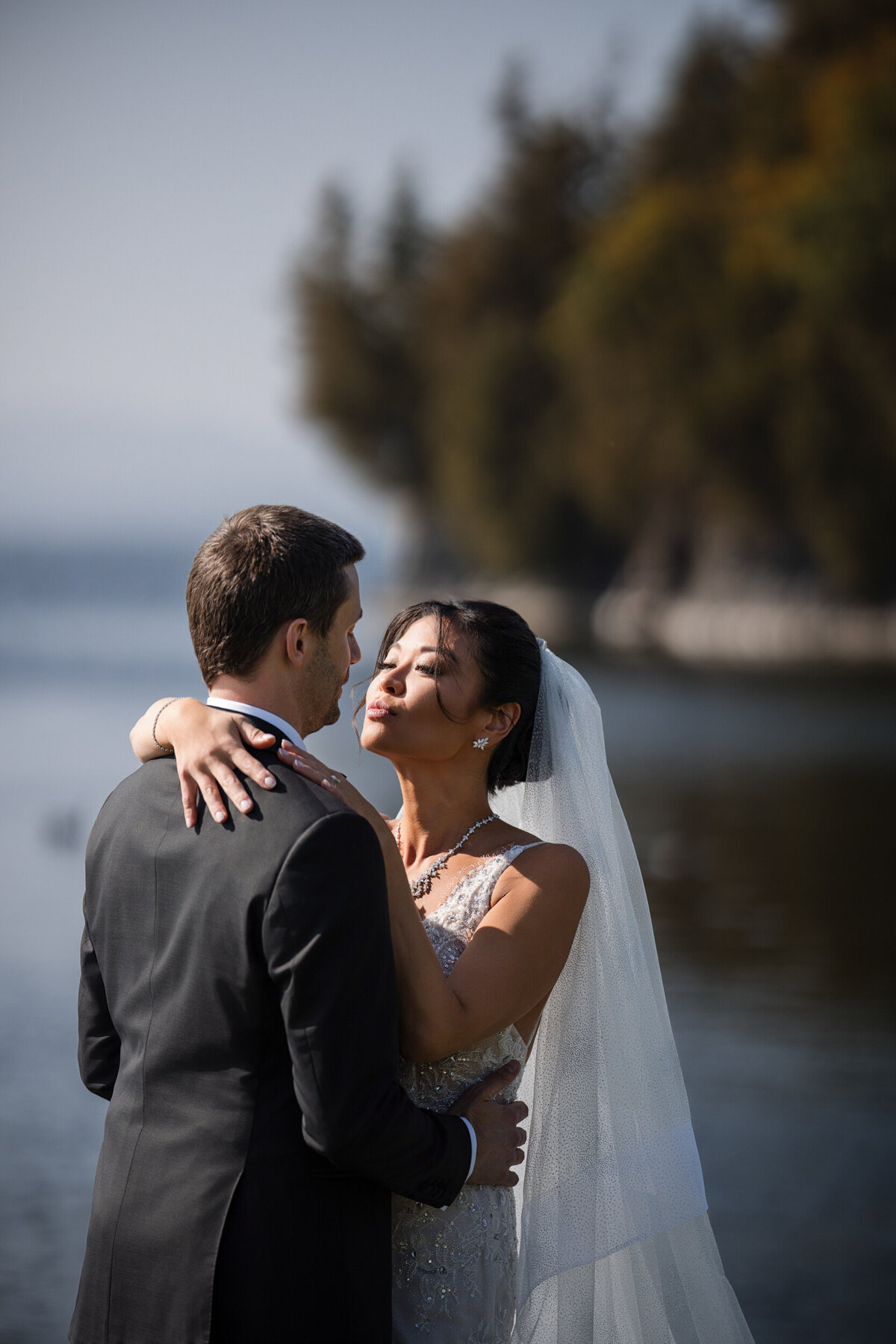 Photos at Lake Champlain at a destination wedding in Vermont
