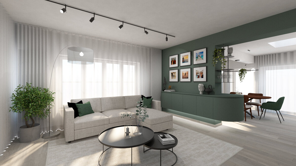 interieurontwerp-modern-groen-homey-huiselijk-gezellig-licht-LEEFRUIMTE 1