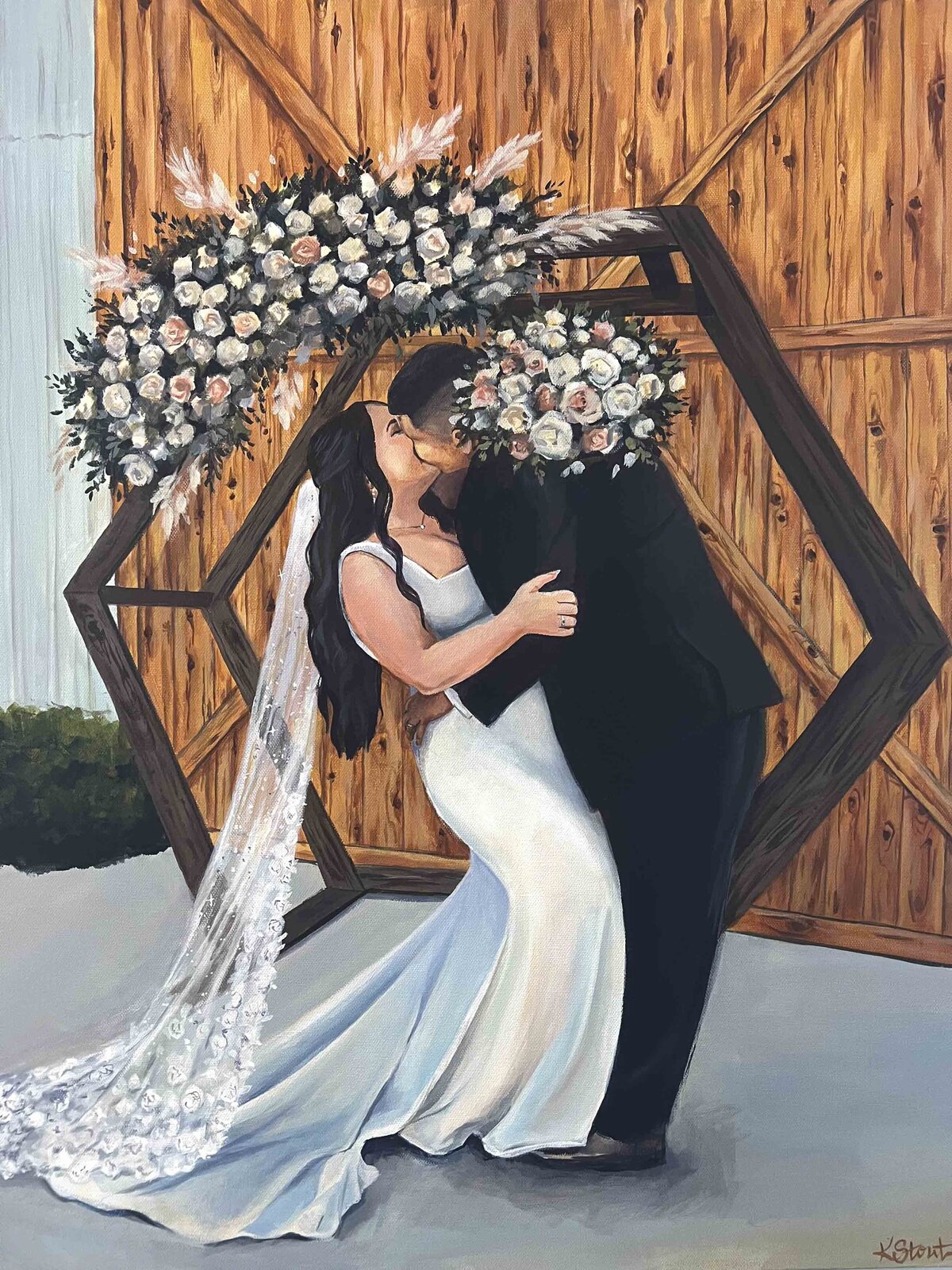 Oak Hollow Farms Sacramento Live Wedding Painting
