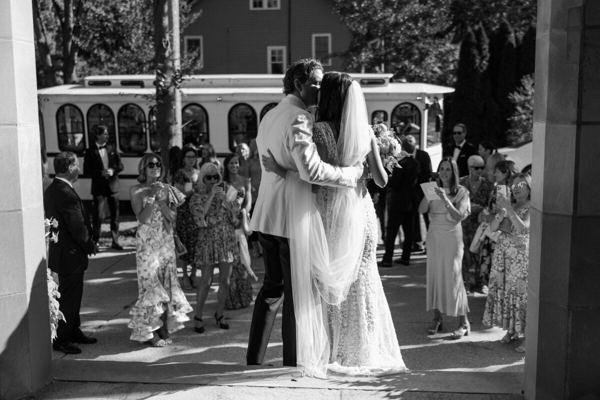 Just Married at Sacred Heart Winnetka