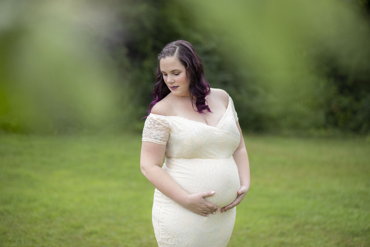 beige-lace-maternity-dress-outdoors