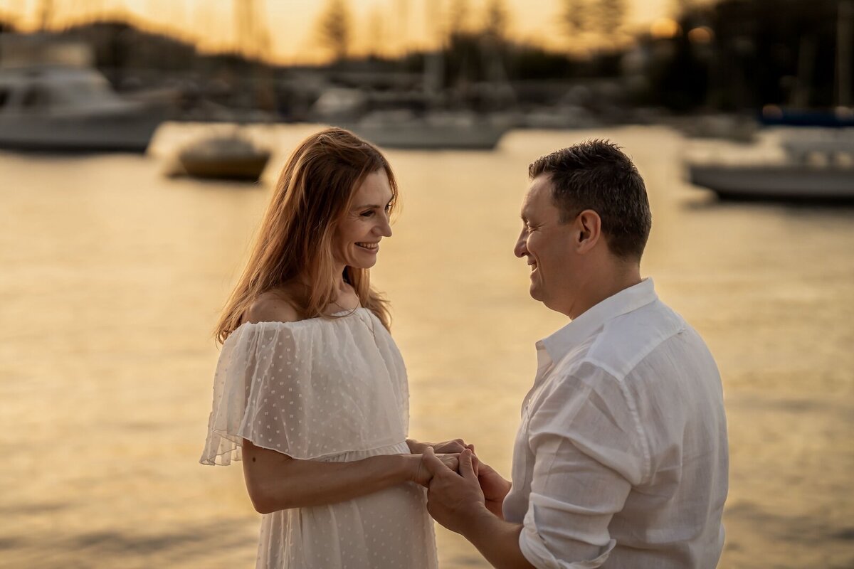 Brisbane-Family-Portrait-Maternity-Girl-on-Beach-during-Sunset-47