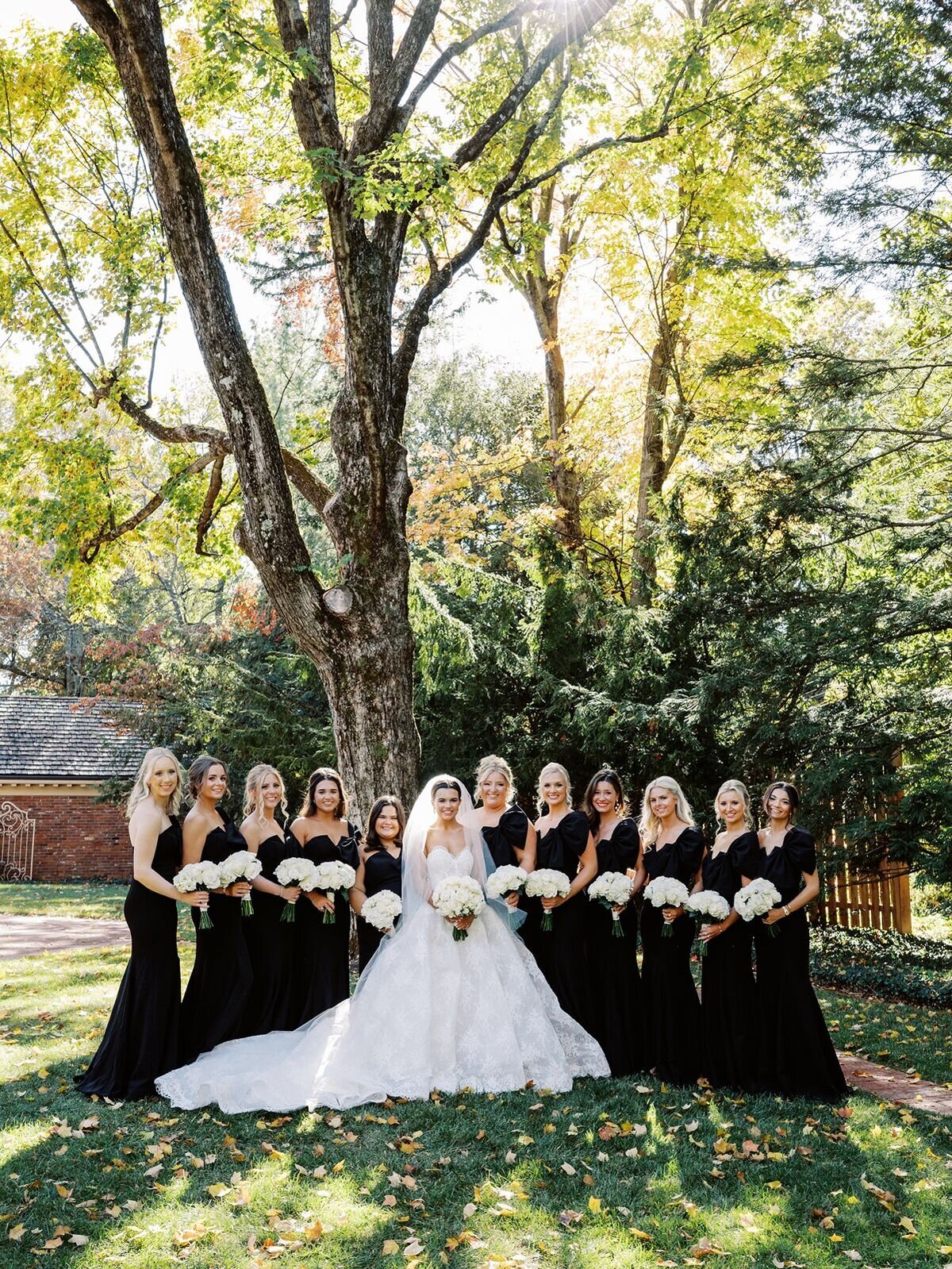 Fall-Wedding-Lexington-KY-Bridal-Party