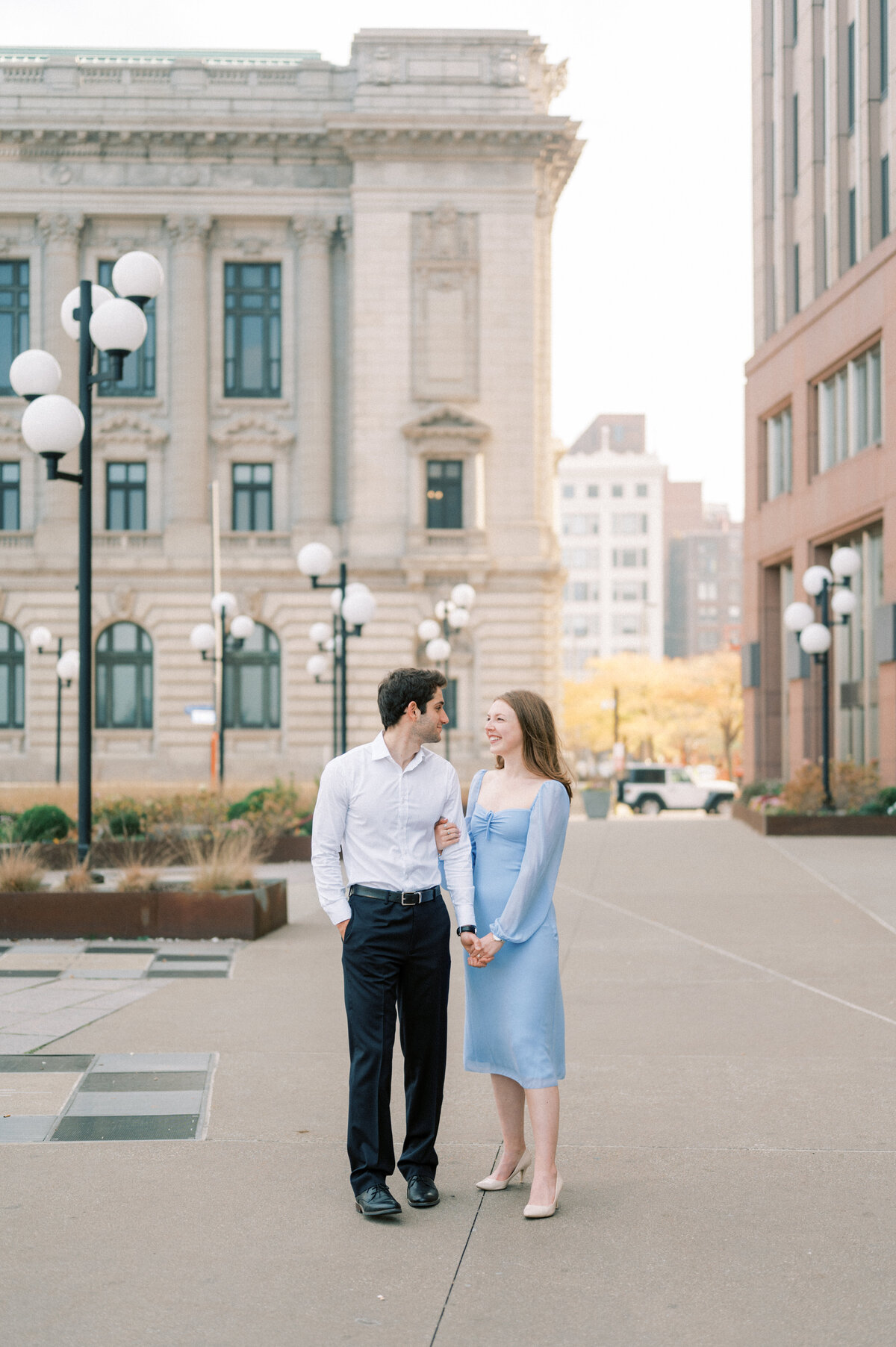 Old Courthouse Engagement Session in Downtown Cleveland-8