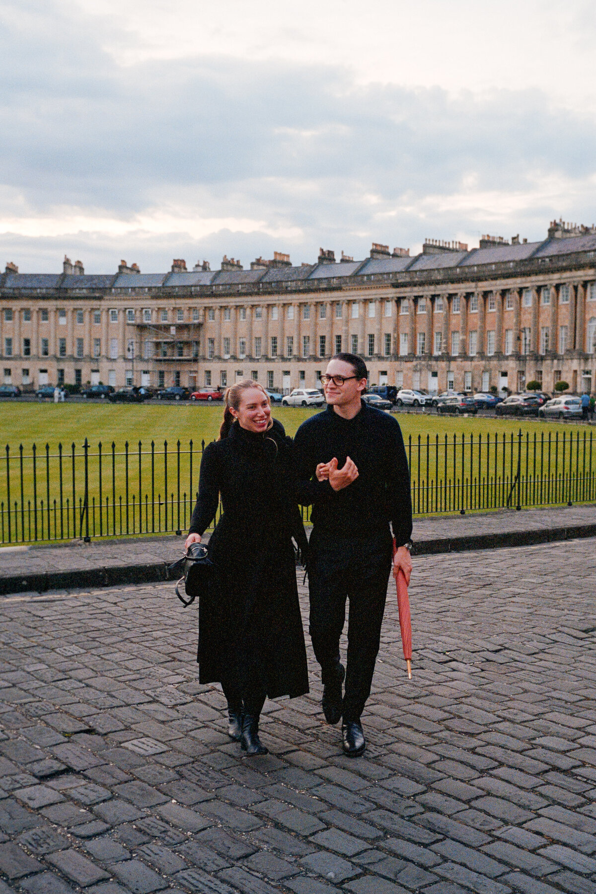 Analogue couple portrait session in Bath