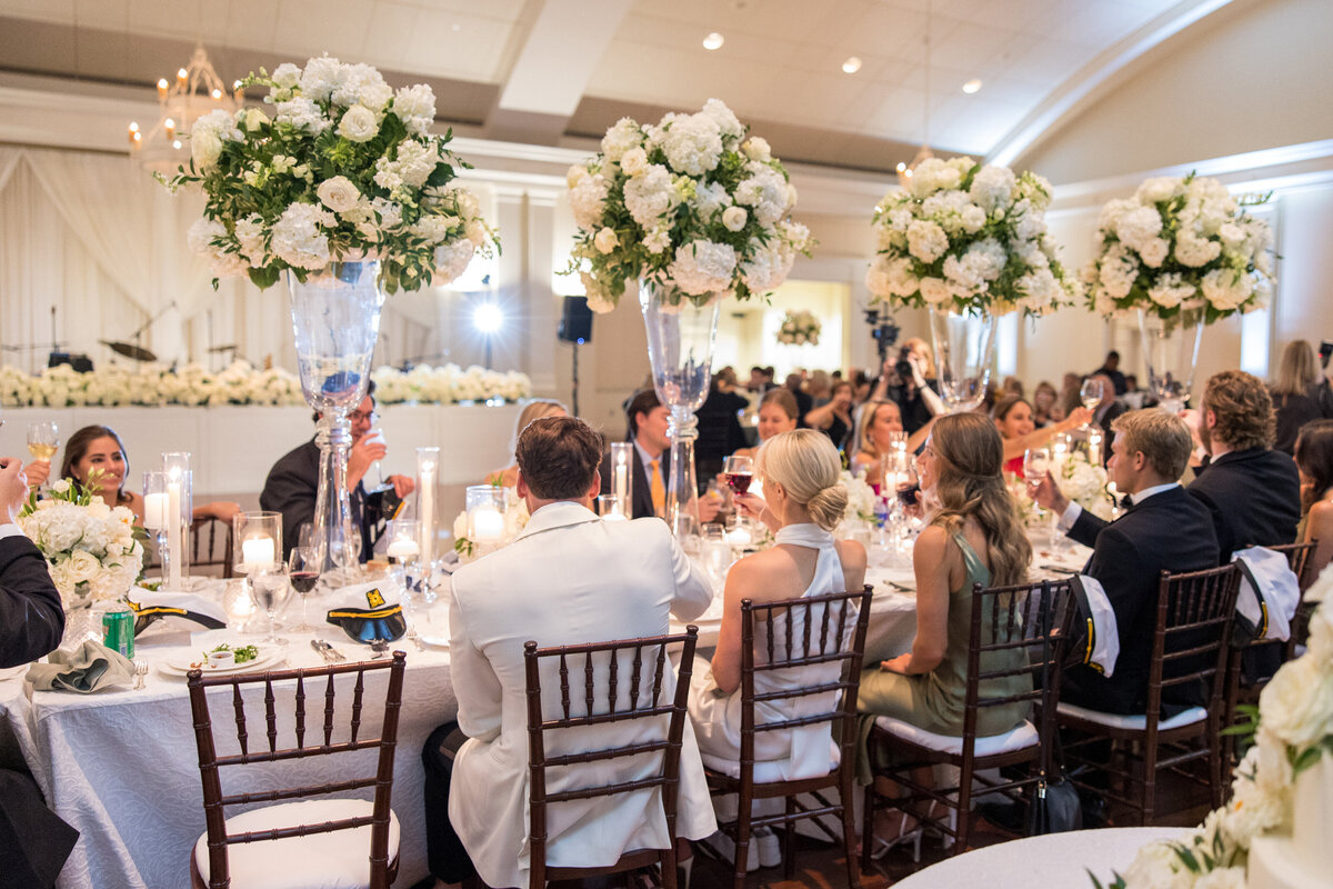 Seated Dinner at Swan House Wedding