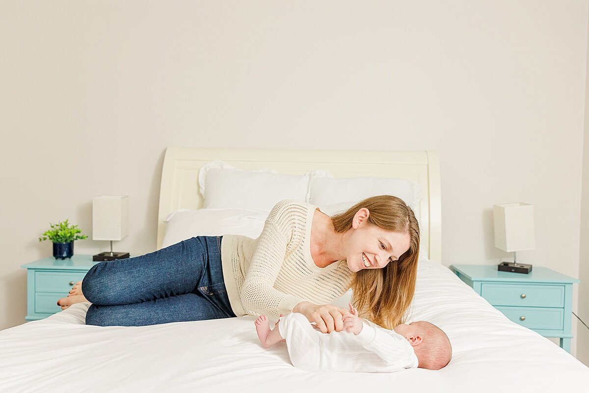 Needham Massachusetts Newborn Photo session with Sara Sniderman Photography