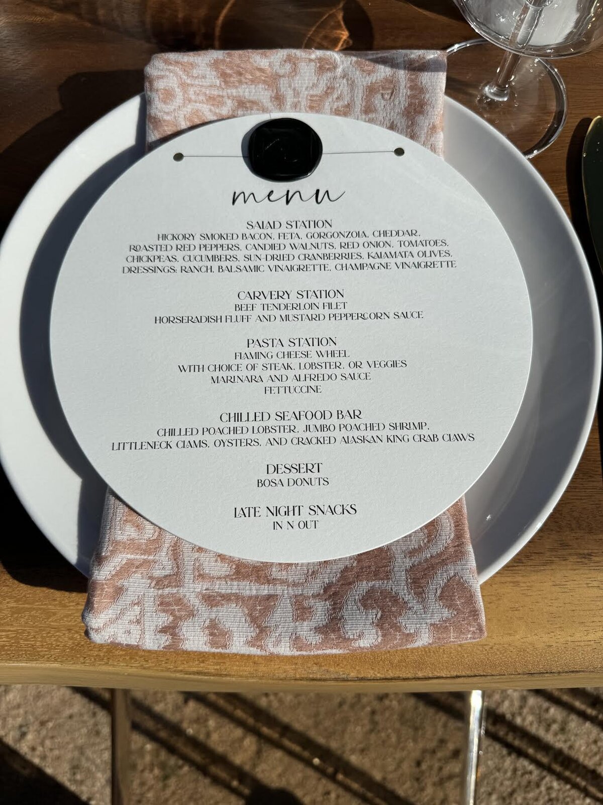 food station menu 