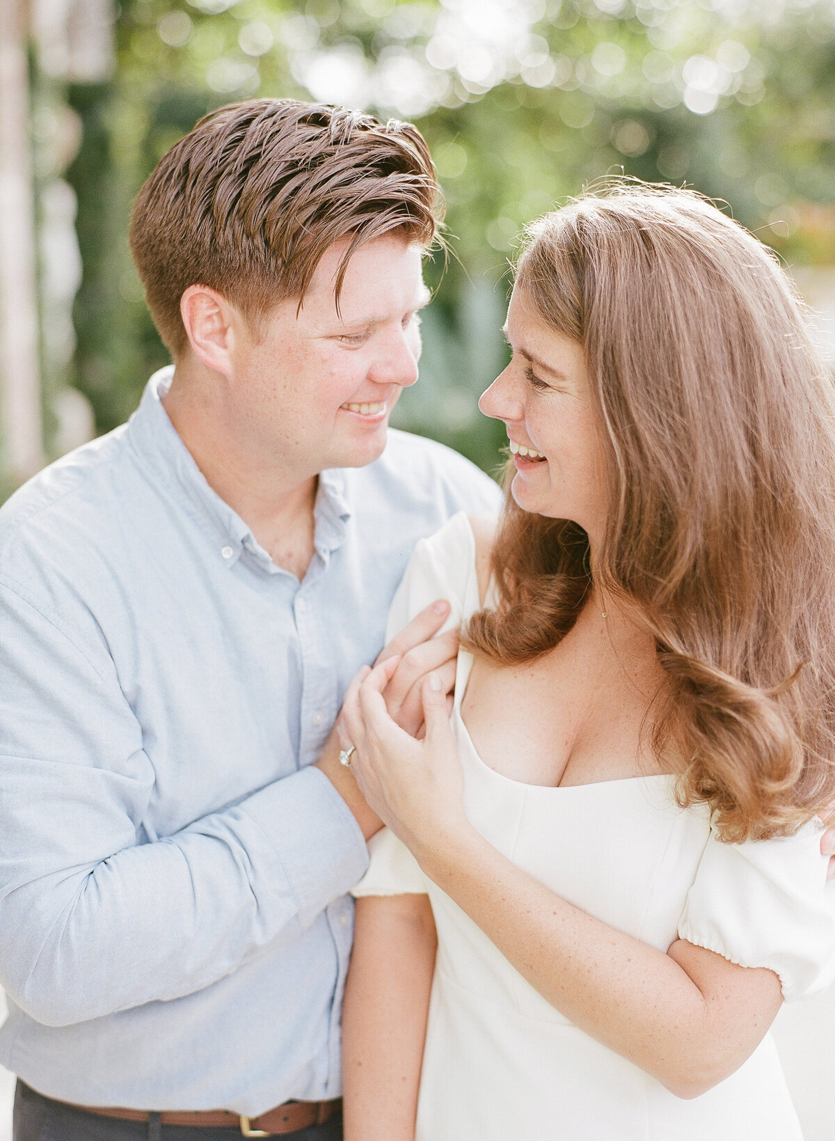 Vizcaya Engagement Session with White Dress-3