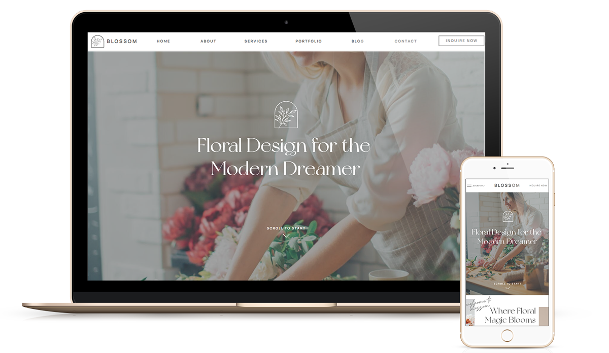 Simone | Showit Website Templates | Showit Websites by Heather Jones Creative