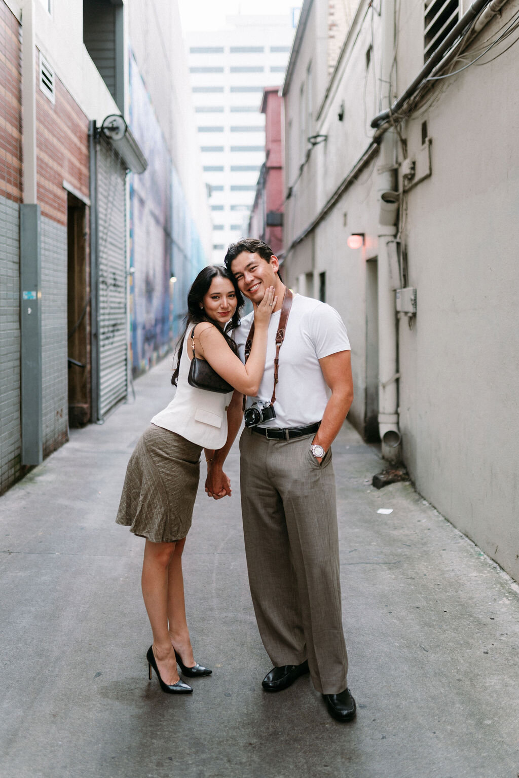 romantic film downtown engagement photos knoxville tennessee-22