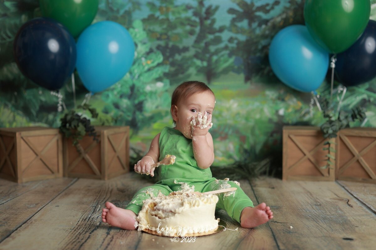 lehigh-valley-photographer-lori-generose-lg-photography-first-birthday-cake-smash-boy-quakertown-pa