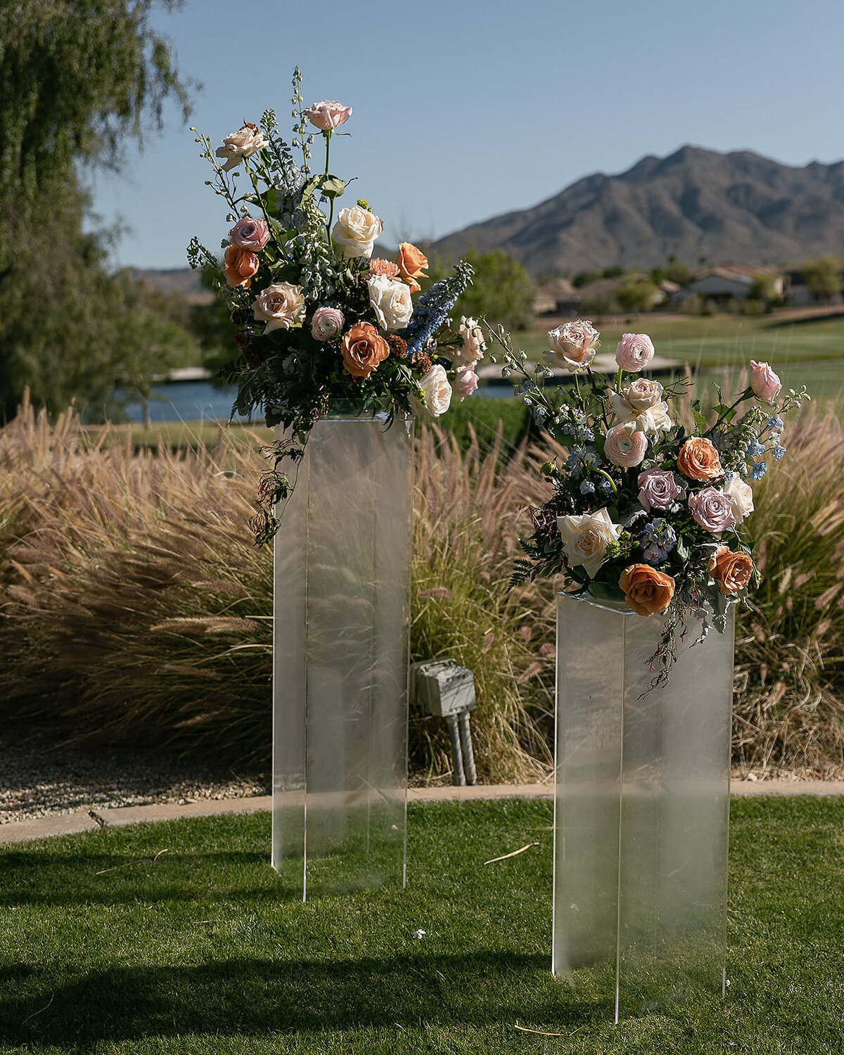wedding ceremony outdoor arizona florals 2