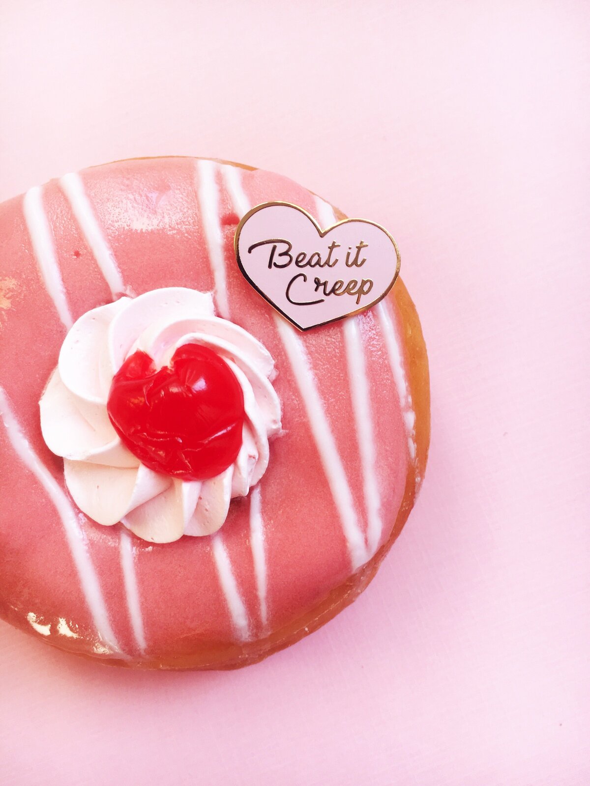 Girl Party Shop Custom Enamel Pin Design by Kelly Packard