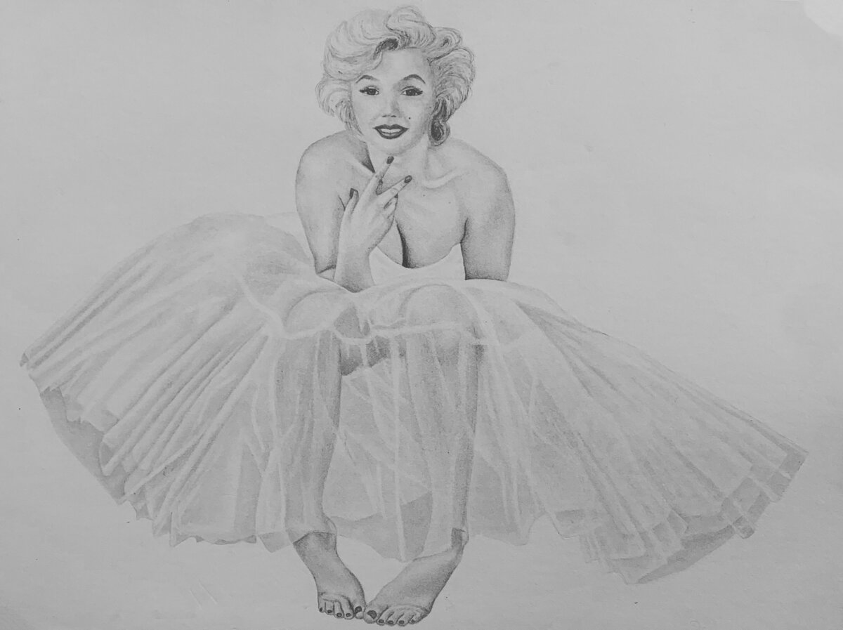 Marilyn-Monroe-Musselman-drawing