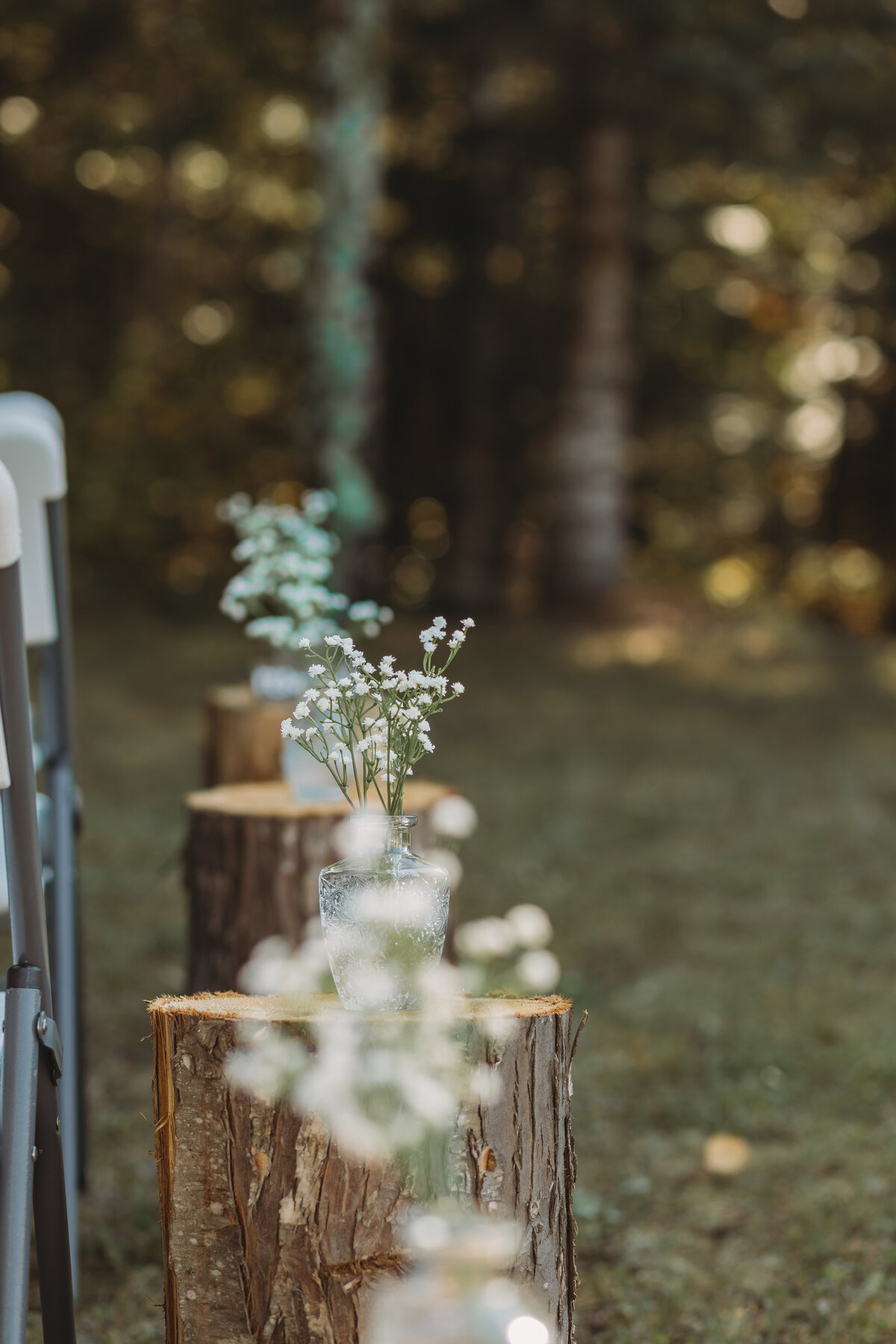 Ceremony details of BC wedding