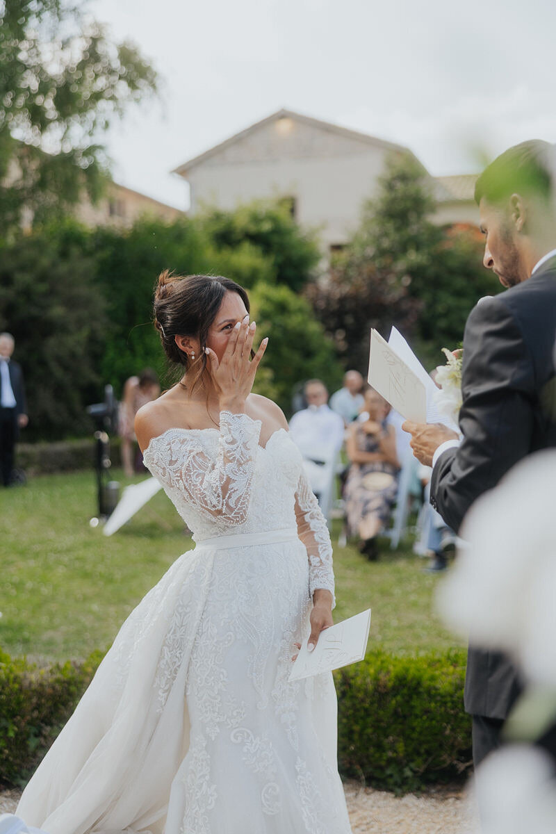 wedding-ceremony-france-chateau-vows-bride-laurianevega