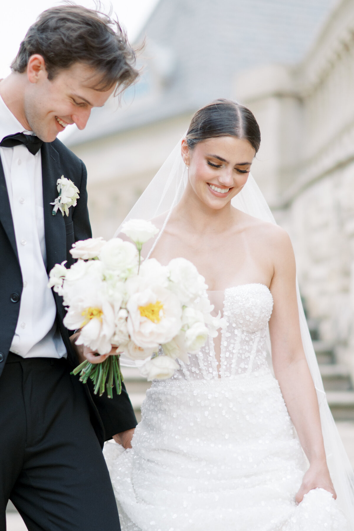 The Olana_Texas_Spring_Wedding_Bridal and Groom_Balcony Stairs Walking_Richmond Wedding Photographer_Kaytlyn Rei Photography