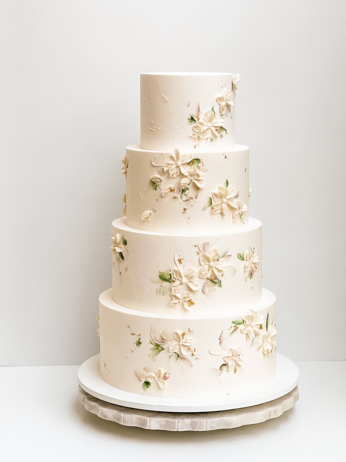 buttercream flower wedding cake