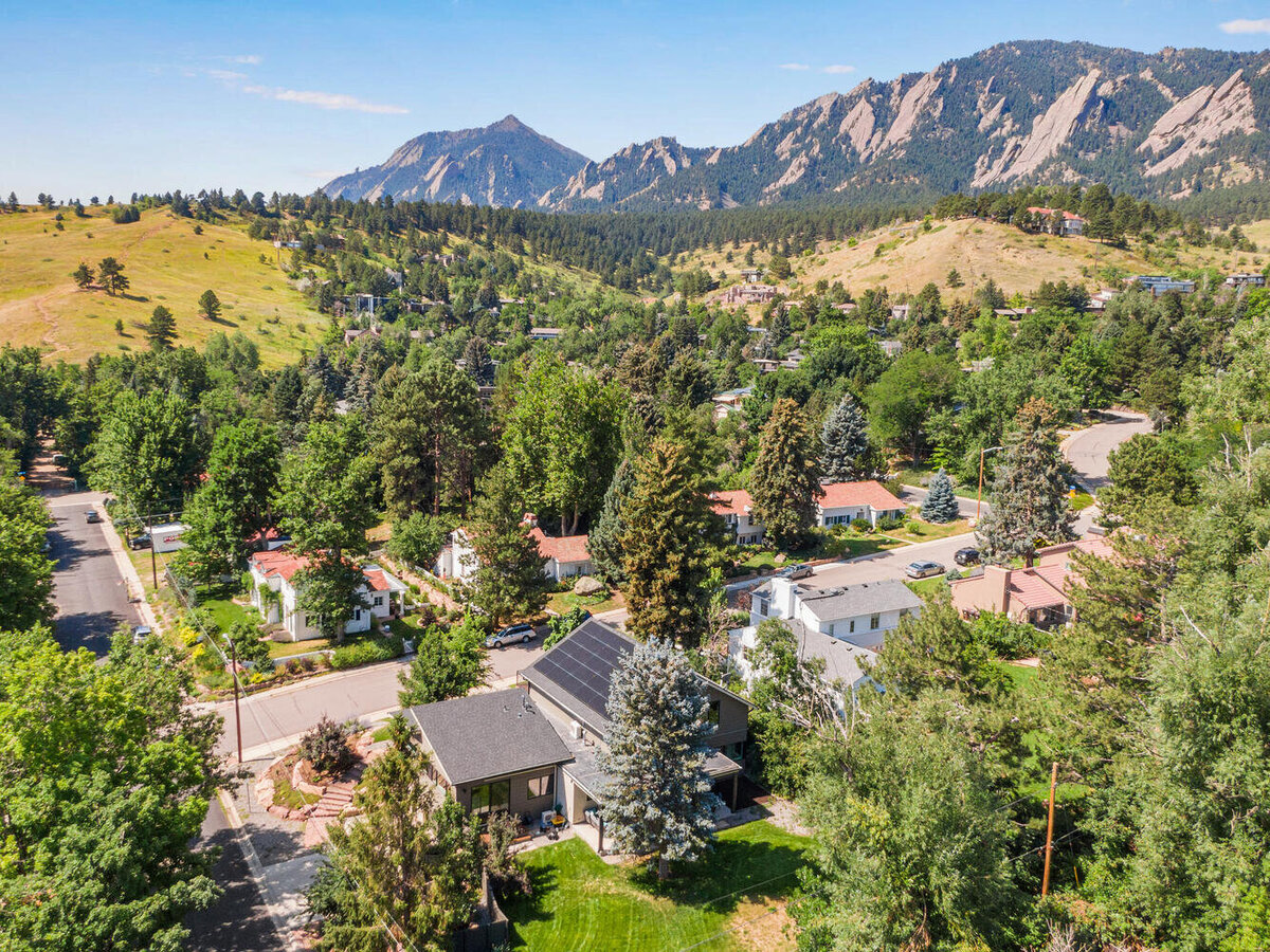 Flatirons Drone Photo: Boulder Colorado