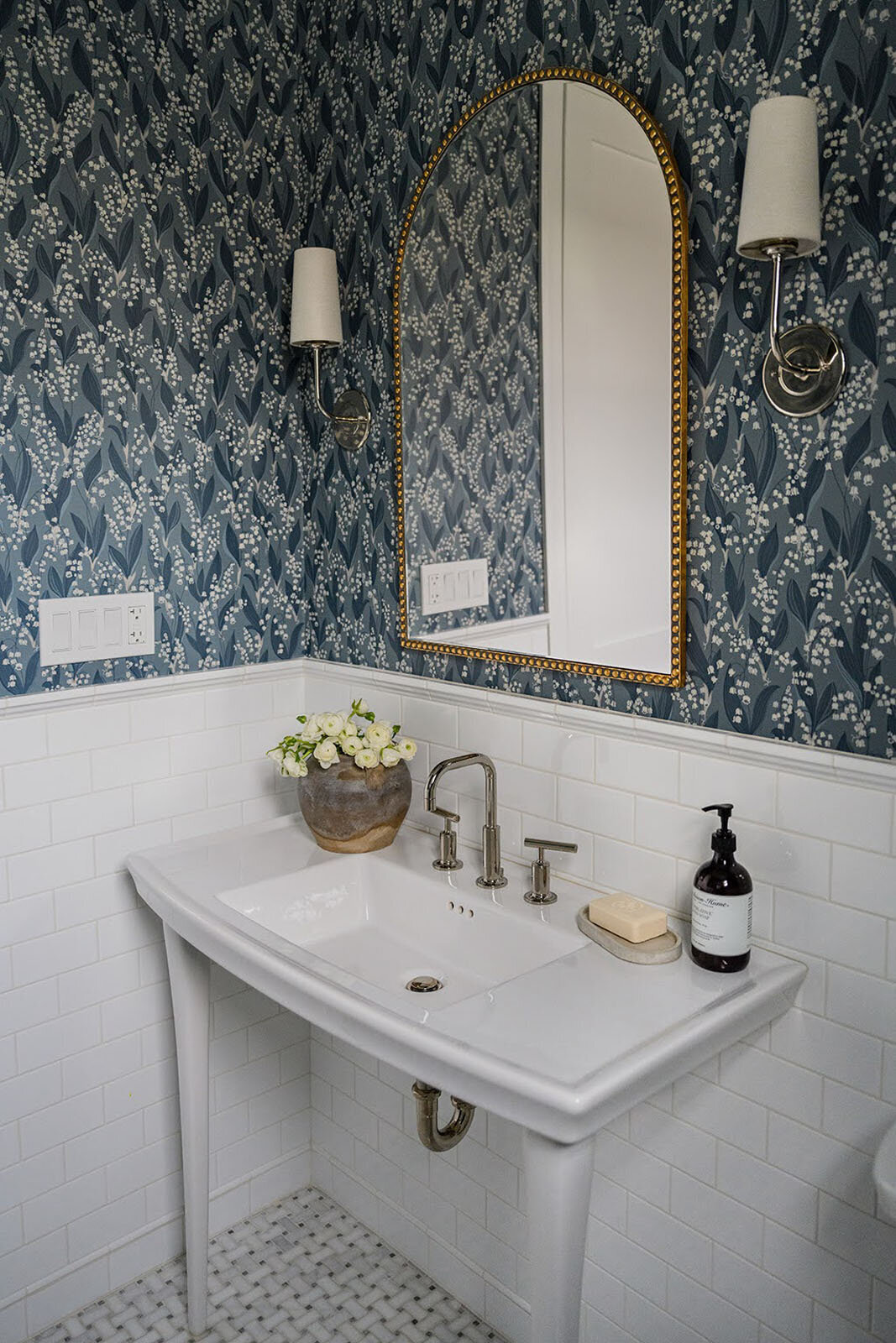 Bathrooms-Interiors-Northbrook-Illinois-North Hill House Powder Bath 1