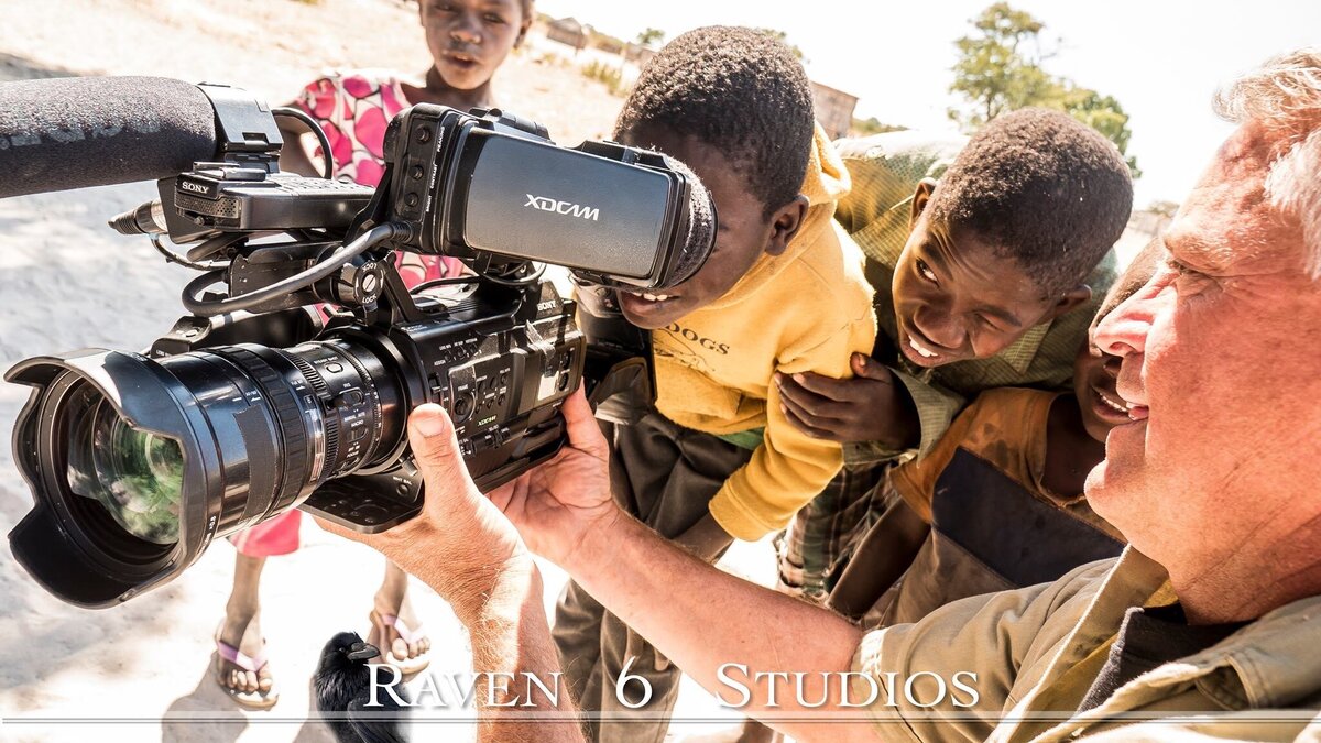 Rick Westphal and Raven 6 Studios filming locals in Namibia, Africa