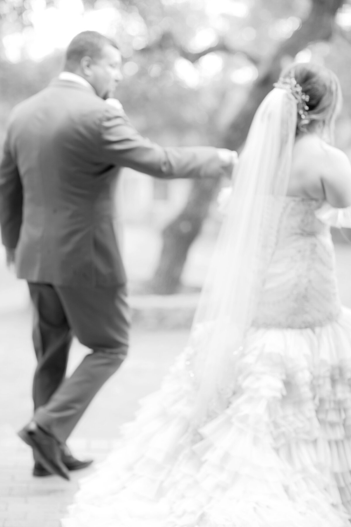 black and white photo-blur-lost mission-hill sountry wedding