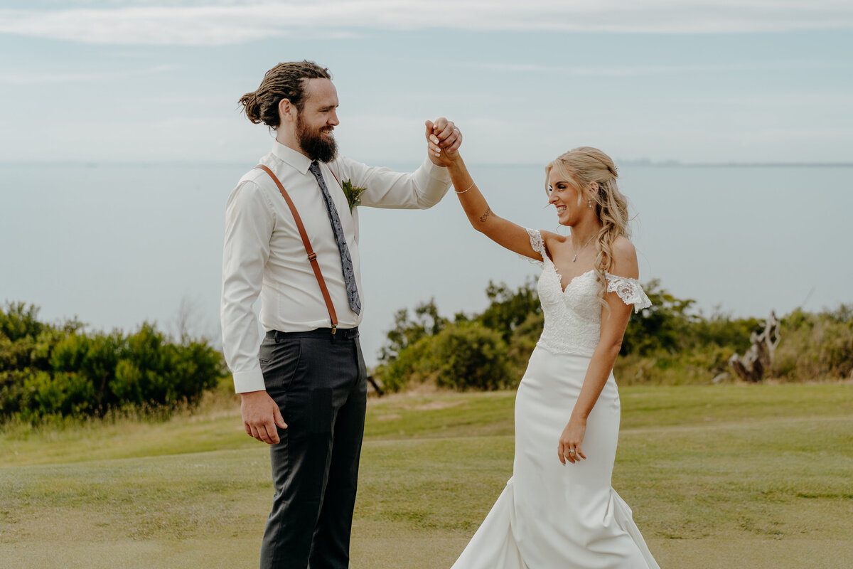 Eliza and Luke's big day by wedding photographer Mornington, Jake Grinde.