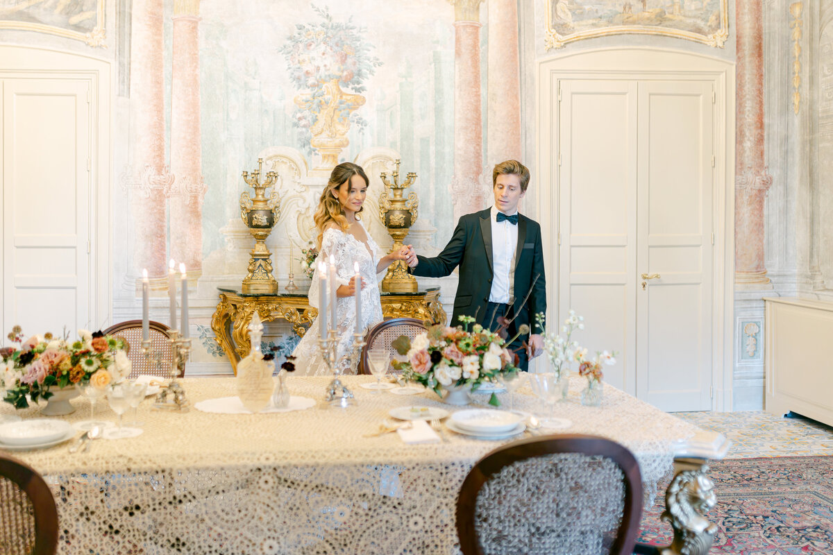 599 - Maila Enea Events - Bride and Groom - Andrea Sedici Wedding Dress - Villa Del GattoPardo Hotel_ Palermo_ Italy - Joana Senkute Photography