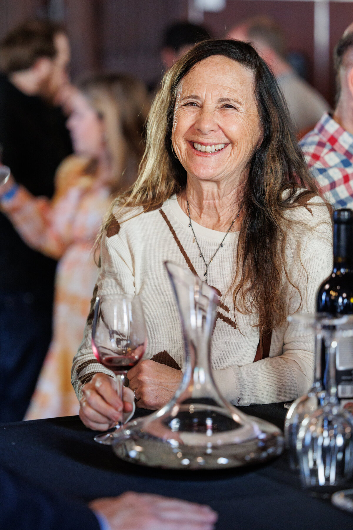 older female smiling