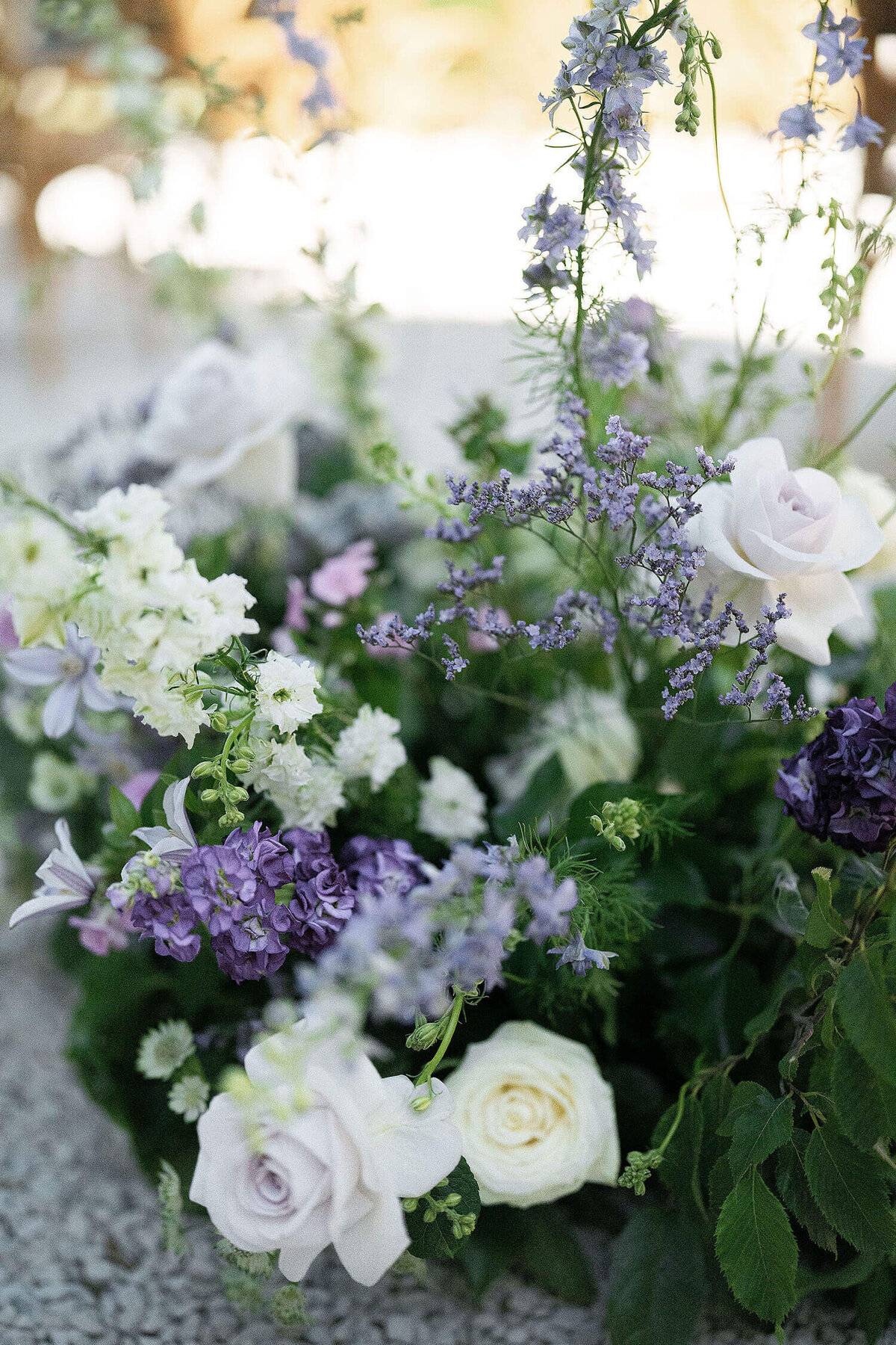 Wedding flowers at Château de Robernier