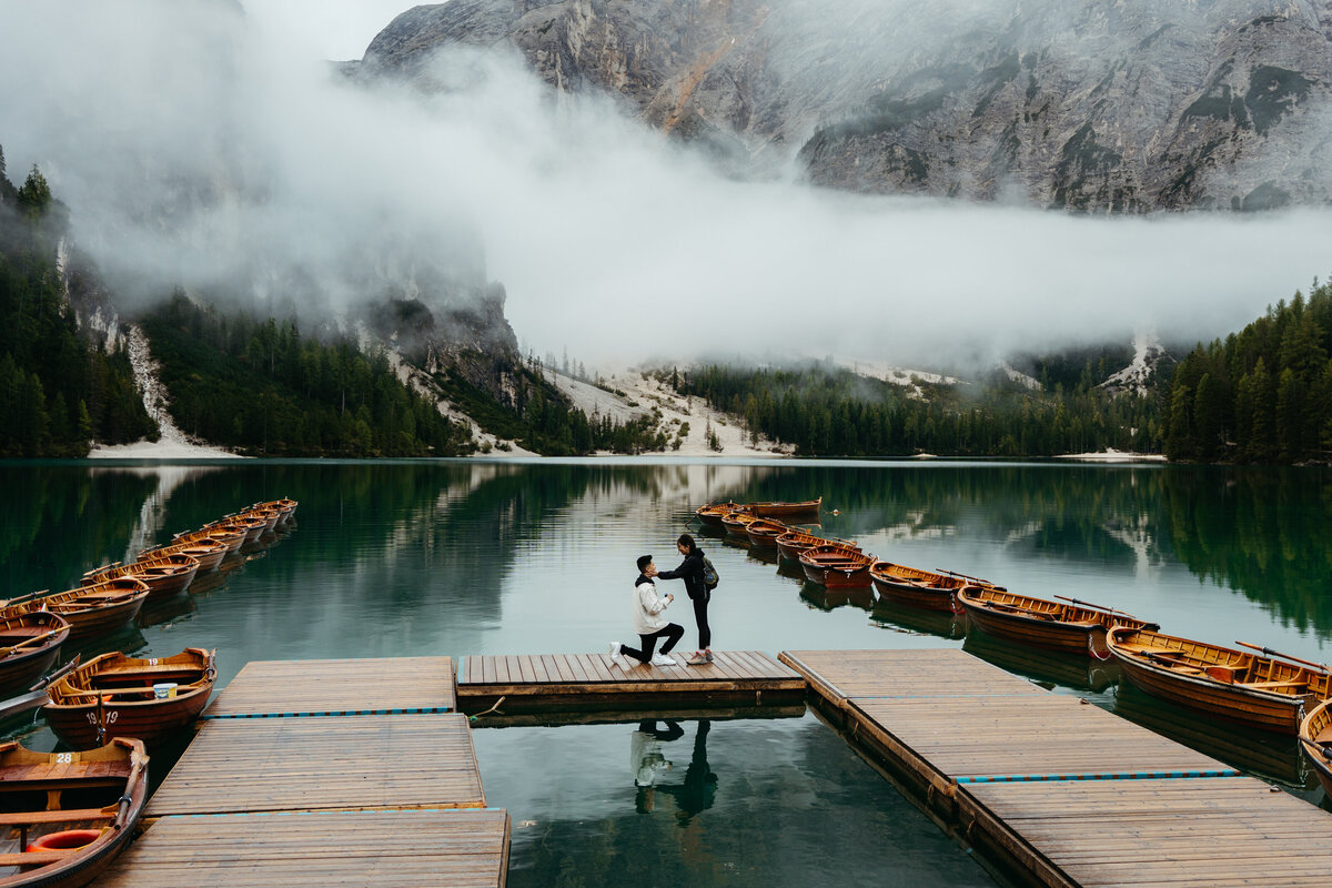 Proposal at Lago di Braies