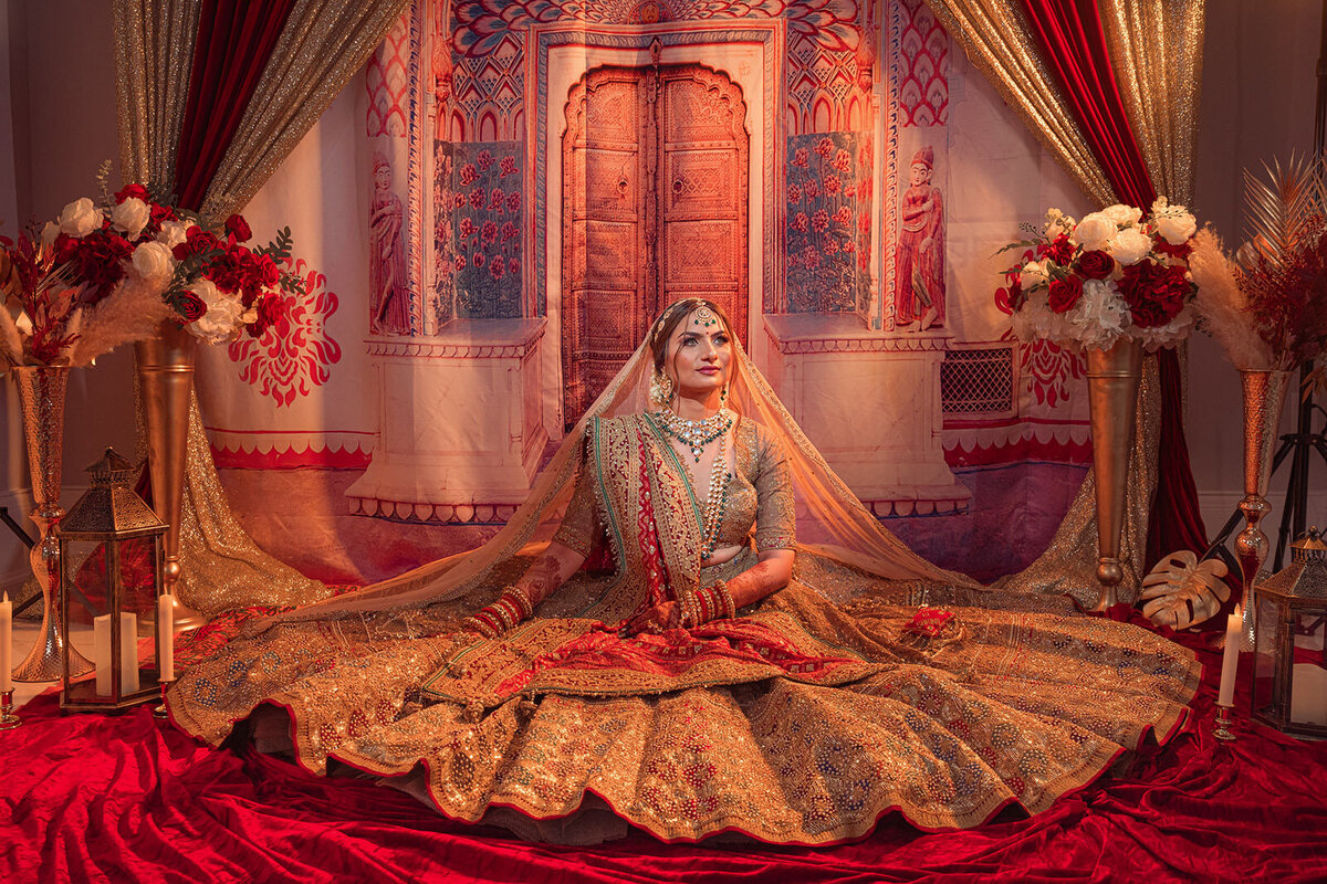 Toronto indian bridal portrait