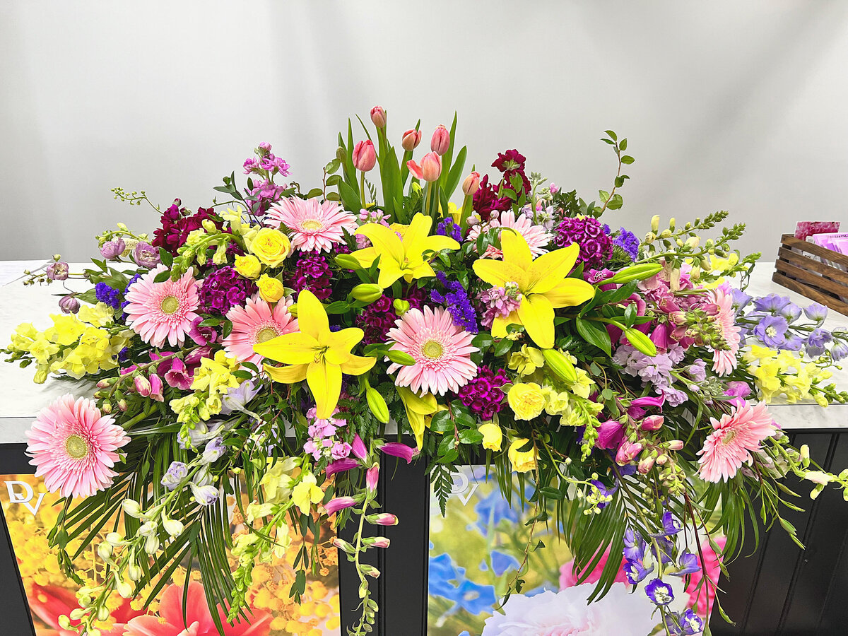 Spring Funeral Casket Cover