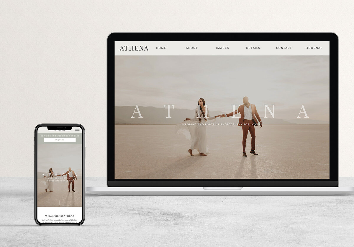 Athena Showit Website Template for Photographers