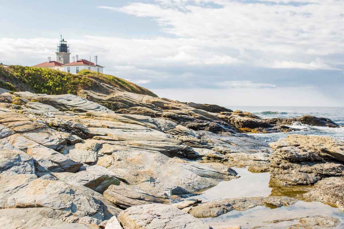 Photo at beach in Jamestown, RI