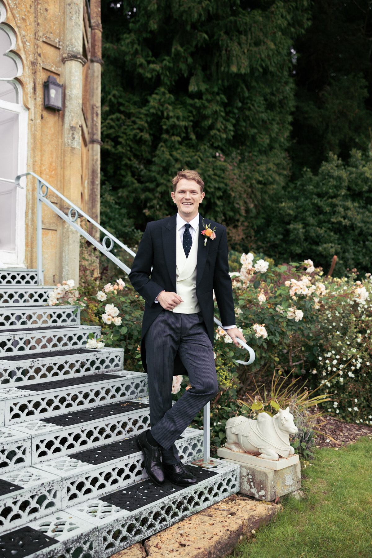 Groom portrait at Sezincote