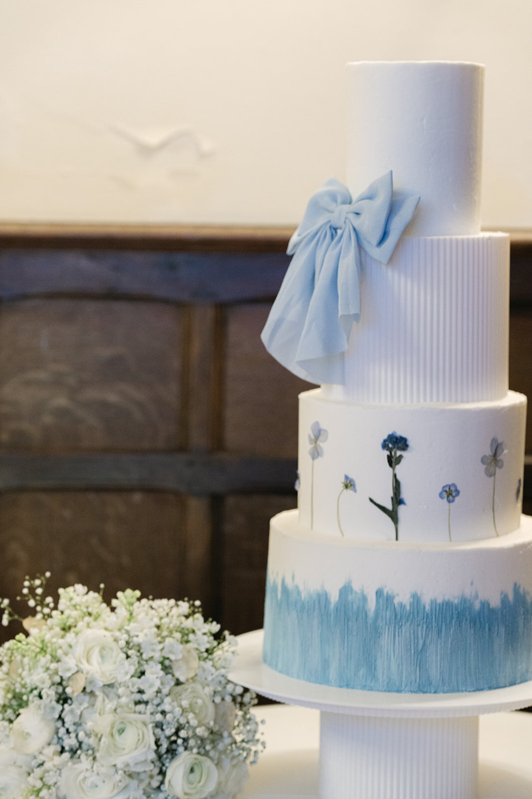 wedding cake photo at Layer Marney Tower Essex