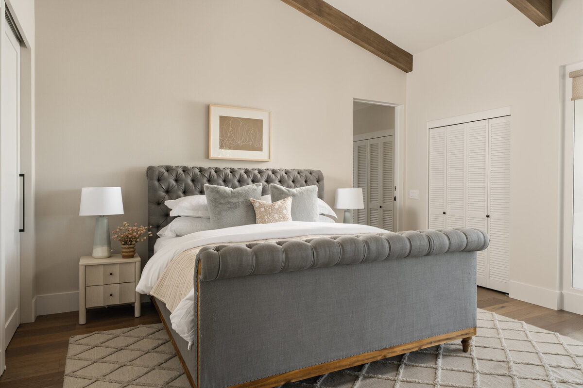 bed in bedroom