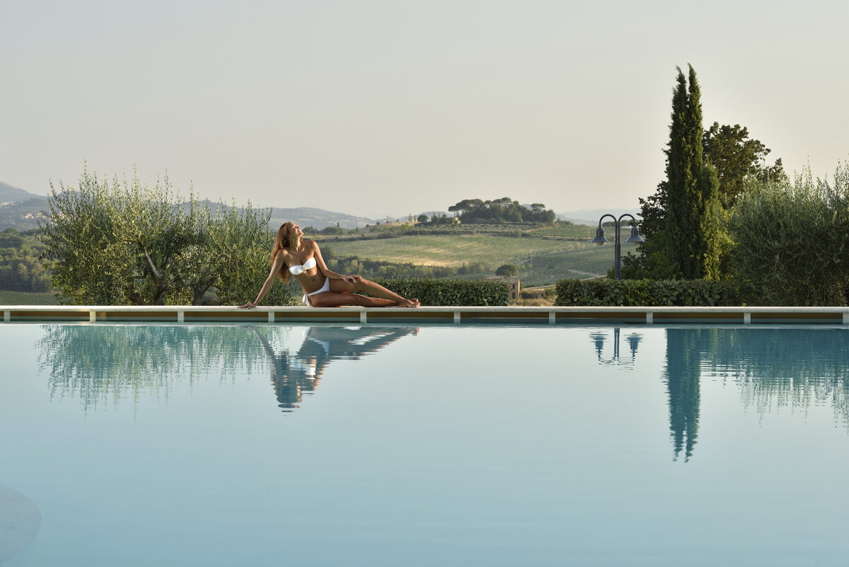 Waterstone - Borgobrufa Spa Resort - Brufa di Torgiano - Luxury Boutique Hotel - OUTDOOR SWIMMING POOL 3