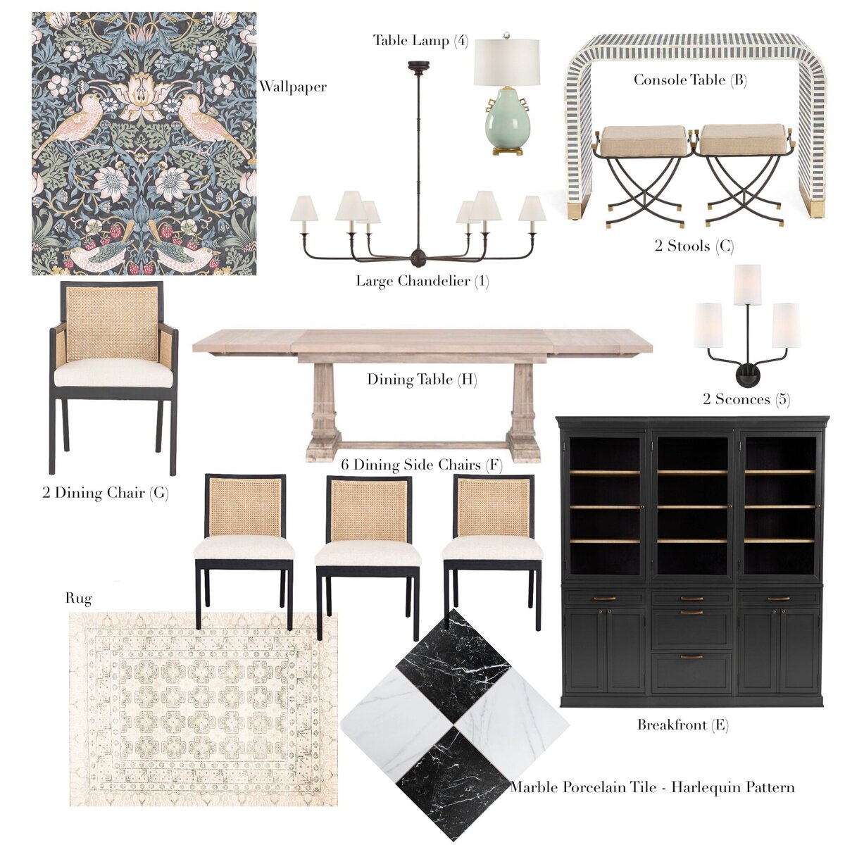 Modern Traditional Dining - Classwork