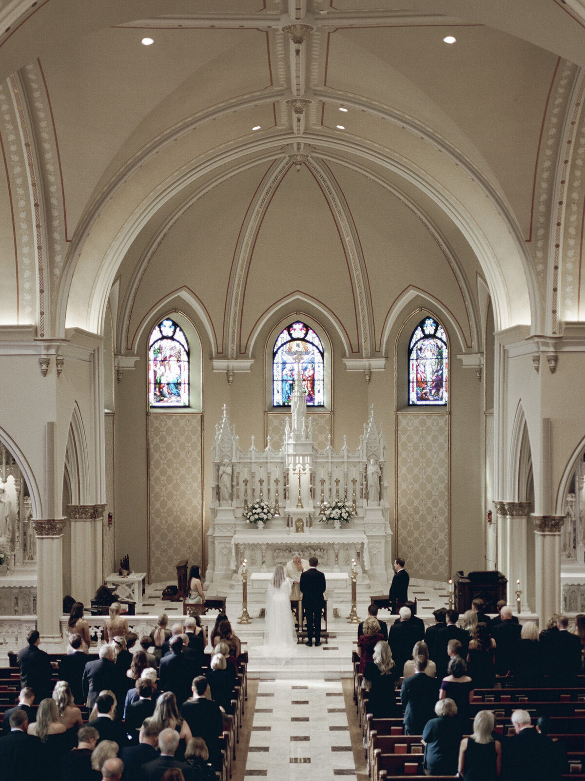 Wedding ceremony at St. Paul on the Lake, Grosse Pointe, Michigan