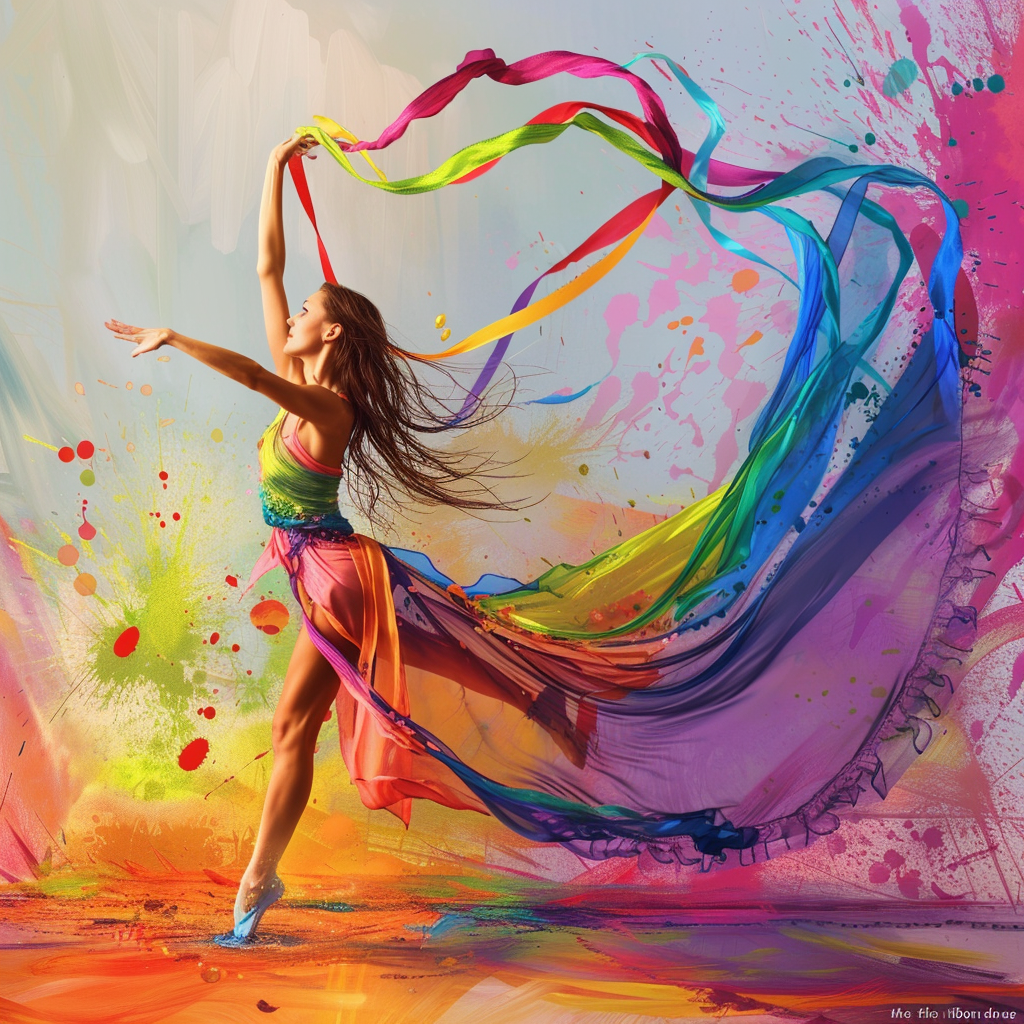 Bold Pop Art Dance Image in Star of Pop Art Template Full of Energy and Style